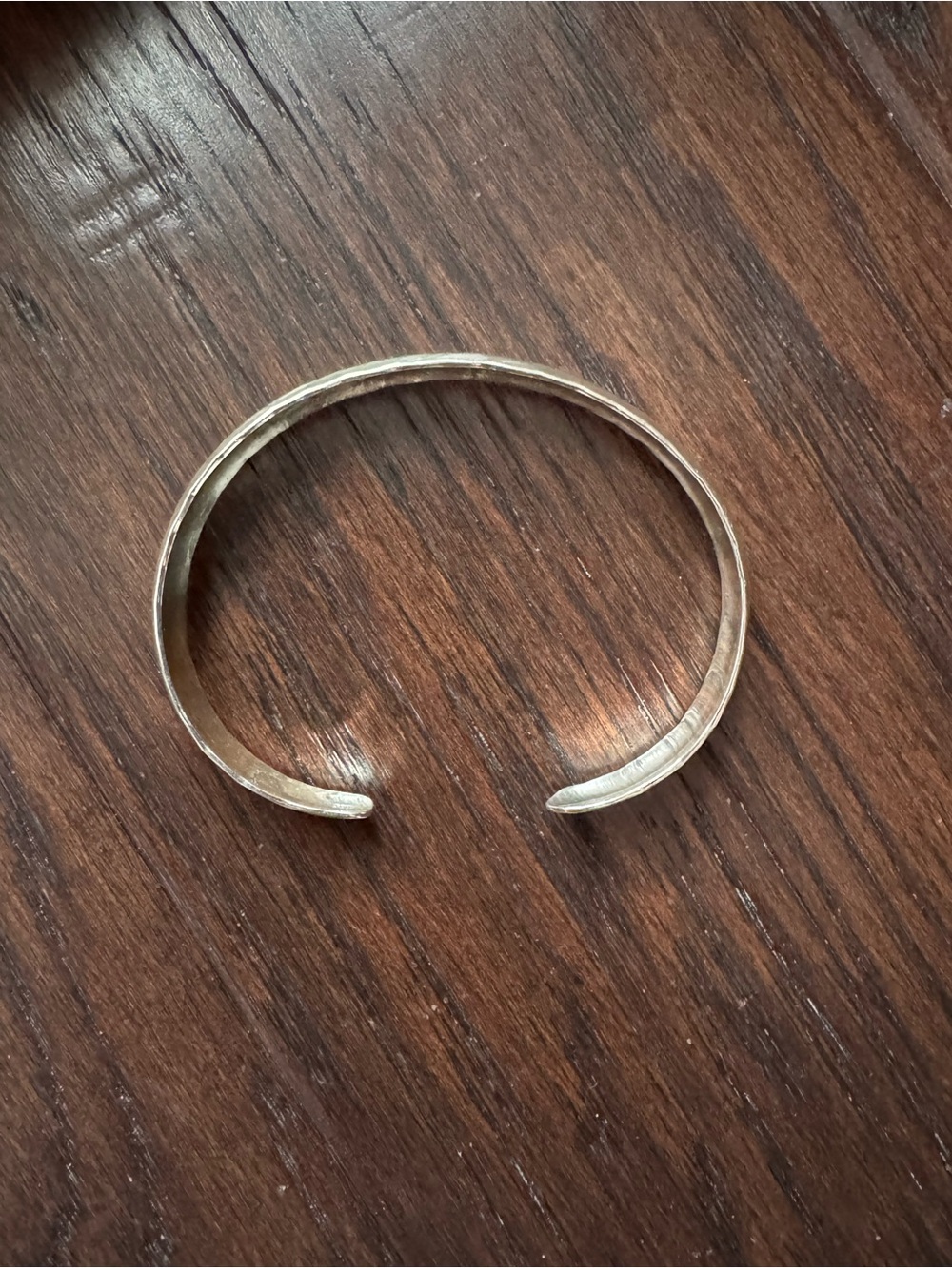 NWOT Hammered Sterling Silver Cuff Bracelet - Picture 2 of 9